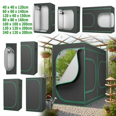 Pflanzen Growzelt Gewächshaus Zuchtzelt Darkroom für Pflanzenanbau und Grow Tent - Bild 1 von 4