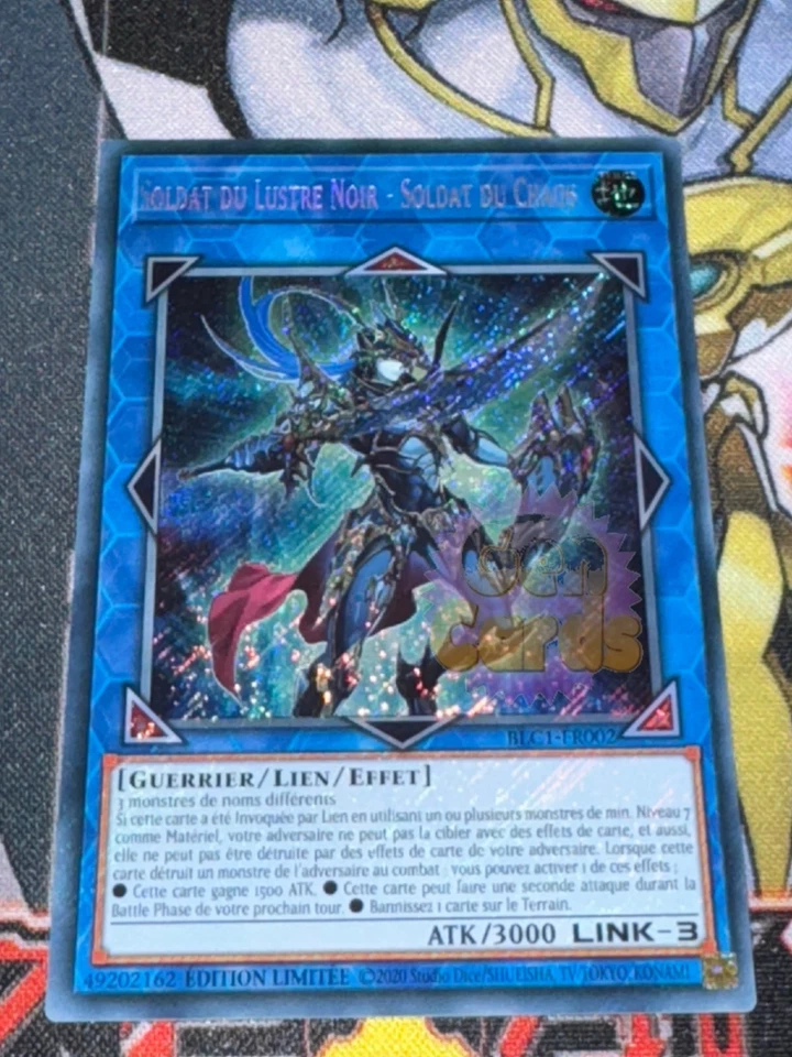 CARTE Yu Gi Oh SOLDAT DU LUSTRE NOIR - SOLDAT DU CHAOS BLC1-FR002 - Photo 1/1