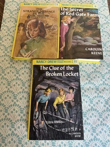 Lot of 3 Vintage Nancy Drew Mystery Books by Carolyn Keene Books 6, 11, 54 BM BC - Picture 1 of 3