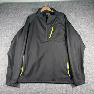 C.E. Schmidt Workwear Mens XL Black Quarter Zip Pullover Jacket Fleece Lined - Image 1 of 4