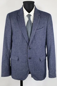 United Colors of Benetton grau-blaues Sakko Gr.52/L Wollmischung Top Zustand - Bild 1 von 9
