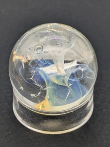 Handmade Glass Marble Blue Iridescent Implosion Art 33mm - Picture 1 of 5