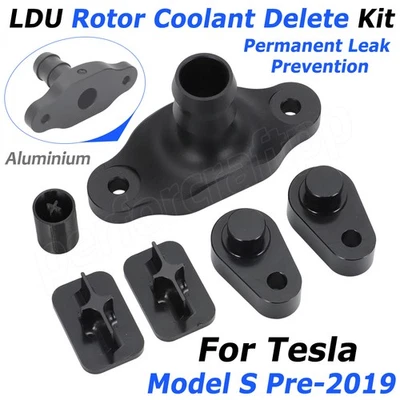 For Tesla LDU Rotor Coolant Delete Kit Model S Upgrade Aluminum Drive Leak Fix - Image 1 of 4