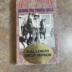 VHS Sealed Gene Autry in Beyond The Purple Hills Full Length Uncut Version - Picture 1 of 7