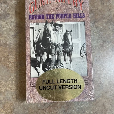 VHS Sealed Gene Autry in Beyond The Purple Hills Full Length Uncut Version - Image 1 of 4