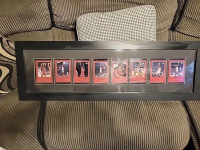 1997 Upper Deck Michael Jordan Oversized Cards Framed, Matted 3ft. By 1ft.  (8)  - Image 1 of 4