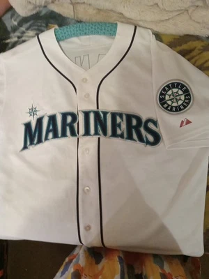 Seattle  Mariner Vintage Authentic Majestic Size 48 #51 Sandy  JERSEY - Image 1 of 4
