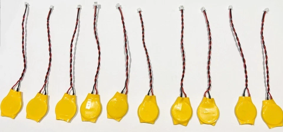 10 Stück 3V CMOS Batterie CR2032 mit 2 polig Stecker Kabel für PC Laptop MOLEX - Bild 1 von 2