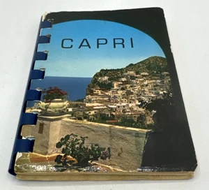 VTG Capri Souvenir Booklet Italy Mini Book Azure Grot Piazzetta Faraglioni - Picture 1 of 15