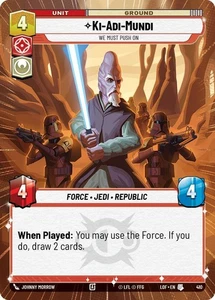 Star Wars Unlimited Ki-Adi-Mundi 410 Hyperspace Legends of the Force - Picture 1 of 1