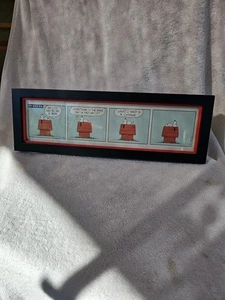 Hallmark Snoopy Peanuts Framed Comic Book Strip Print Picture In Frame - Picture 1 of 4