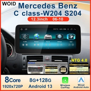 Pantalla estéreo navegación GPS Android CarPlay de 12,3" para Mercedes W204 NTG 4,0 2006-2010 - Imagen 1 de 14