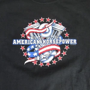 Camiseta Delta American Horsepower Gráfica Motocicleta Motociclista Camiseta L De Colección Y2K - Imagen 1 de 9