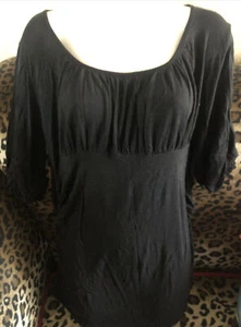 janette plus black womens top nice - Picture 1 of 3
