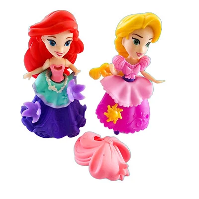 Muñecas Hasbro Disney Princesa Pequeño Reino Snap Ins Ariel y Rapunzel incompletas Foto 1 de 4
