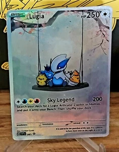 Pokemon Lugia & Friends Anima Waifu Sexy Doujin ACG DIY Full Art Karte Holo - Bild 1 von 2