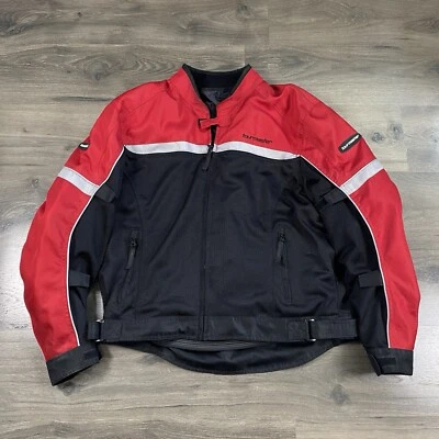 Tour Master Draft Air 2.0 Motorcycle Jacket MENS XL 38 Armor & Liner RED GUC - Image 1 of 4