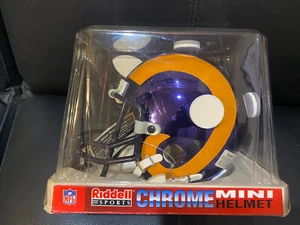 Riddell Chrome Mini Helmet St. Louis Rams Super Bowl Winners Limited Ed /2000 - Picture 1 of 6