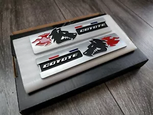 Super Coyote 5.0 GT Ford Mustang Side Fender Emblem Badge Decal (Pair) - Picture 1 of 8