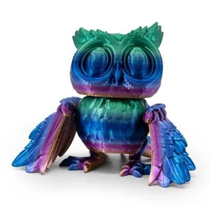 Estatuilla de búho | Muchas opciones de color | Juguete inquieto | Piernas y alas flexibles | Multipl - Imagen 1 de 18