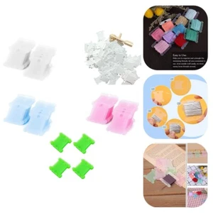 Streamline Your Sewing Projects with 100PCS Plastic Bobbins Spool Thread Card - Picture 1 of 19