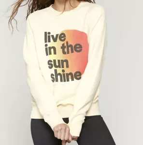 Sudadera Spiritual Gangster Sunshine de la Vieja Escuela Pequeña Amarilla Cuello Redondo Pulóver - Imagen 1 de 9