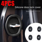 4PCS Car Door Lock Buckle Protection Cover Protective Cover Tool Black/White