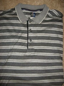 Mens Gray Striped CALLAWAY GOLF Polo Shirt 2XL - Picture 1 of 1