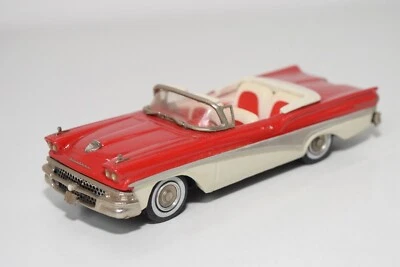 B7 1:43 BRAND ONE MODELS FORD FAIRLANE CONVERTIBILE 1958 ROSSO OTTIME CONDIZIONI - Immagine 1 di 4