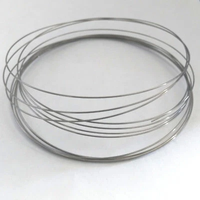 LOT de 3m - 3 mètres FIL MEMOIRE ACIER INOXYDABLE RIGIDE 0,5MM perles bracelet