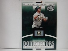 2001 Donruss Class Of 2001 Dominators Jason Giambi #DM-5