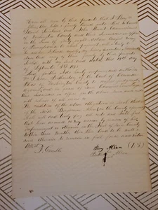 1855 Washington County Pennsylvania Jail Bond bellissimo documento - Foto 1 di 5