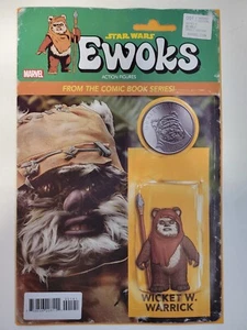 Star Wars Ewoks #1 Marvel 2024 Series Action Figure Variant 9.4 Near Mint - Foto 1 di 2