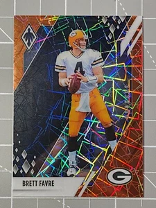 2021 Panini Phoenix Football Orange Lazer Brett Favre #'d/99 SSP - Picture 1 of 8