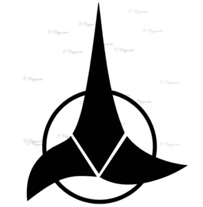 Klingon Symbol, Star Trek - Vinyl Decal Sticker for Home, wall, décor, bar, room - Picture 1 of 13