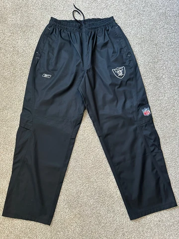 Mens Oakland Raiders Reebok Sideline Pants Cover