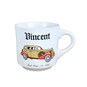 Vintage PAPEL Buick Series 40. 1936 Car Mug with the name Vincent - Japan - Picture 1 of 4