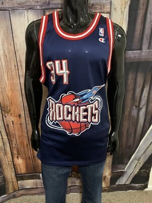 Hakeem Olajuwon Houston Rockets 90’s Champion #34 Jersey Size 48 Mint! - Image 1 of 4
