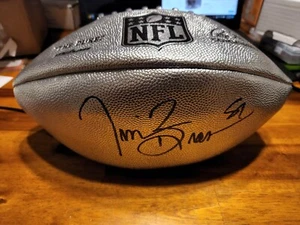 Tim Brown Signed Wilson Silver Metallic Edition Beckett Authentic Raiders - Picture 1 of 3