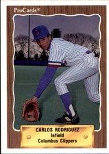 1990 Columbus Clippers ProCards #683 Carlos Rodriguez Mexico City Baseball Card
