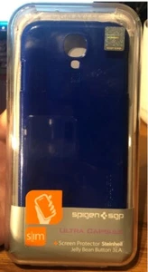 Spigen Ultra Capsule TPU Case for Samsung Galaxy S 4 - Royal Blue - Picture 1 of 3