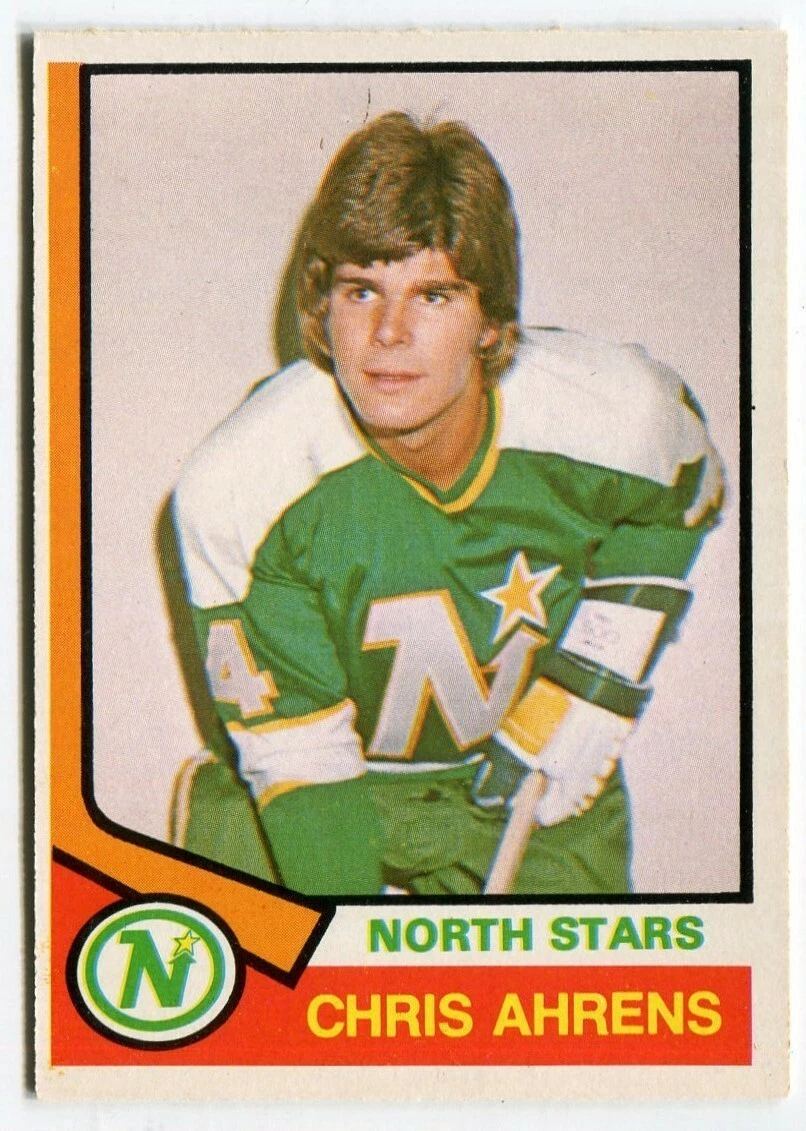 1974-75 O-Pee-Chee OPC #346 Chris Ahrens Minnesota North Stars