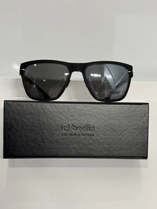 Gafas de sol IC Berlin Bloc neón mate negro plata espejo polarizado 57 mm - Imagen 1 de 8