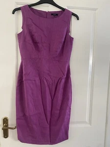 Women’s Purple Linen Linea Dress Size 10 Excellent Condition - Picture 1 of 6