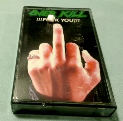 Overkill - F--- You (Cassette, 1987 Caroline Records/Megaforce Records, EXPLICIT - Image 1 of 4