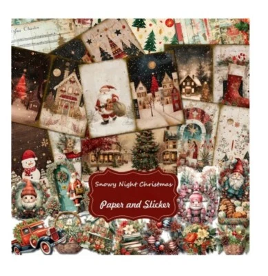 Scrapbooking Paper Sticker Set Christmas 60 Pieces - Image 1 of 4