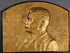 T ROOSEVELT US NEUWERTIG HAMPTON ROADS Atlantikflotte Marine BRONZEMEDAILLE 3x2 164g 1782