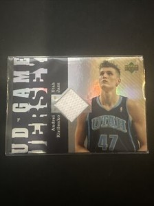 2006-7 UD Refractor Patch Andrei Krilenko Game Used Jersey #ud-ak Utah Jazz🔥