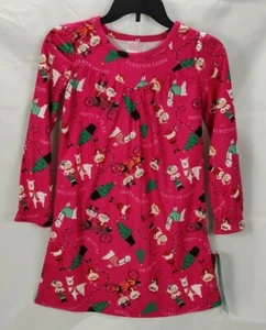 Wondershop Girls Medium 7-8 Nightgown Pajamas Christmas Holiday Lama Flannel - Picture 1 of 10