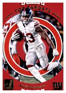 2017 Panini Donruss Top Targets Rosso Parallelo ODELL BECKHAM JR. #3 🏈 - Foto 1 di 2